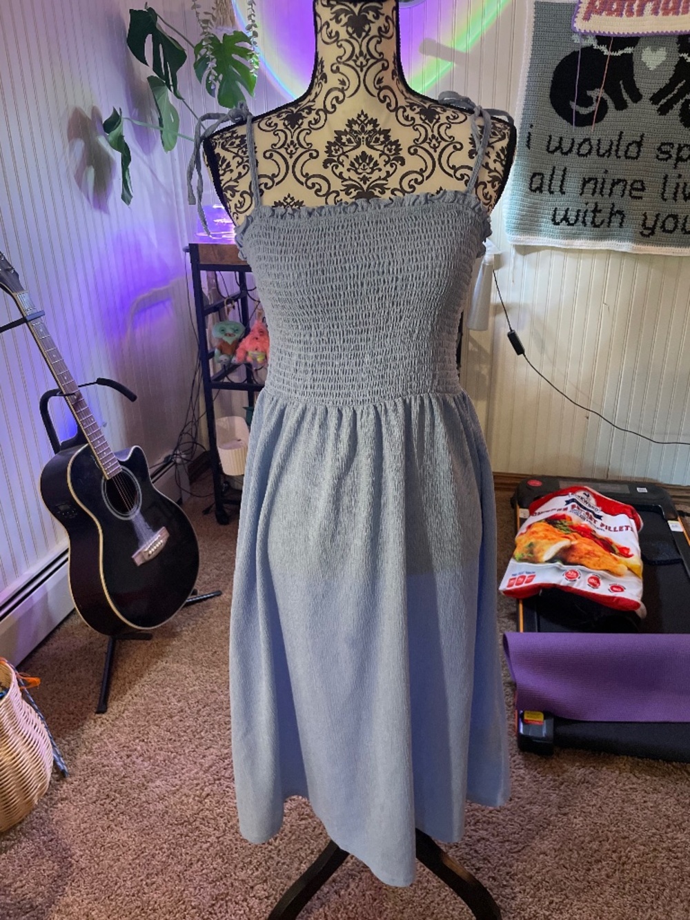 DIVIDED women’s baby blue summer sundress